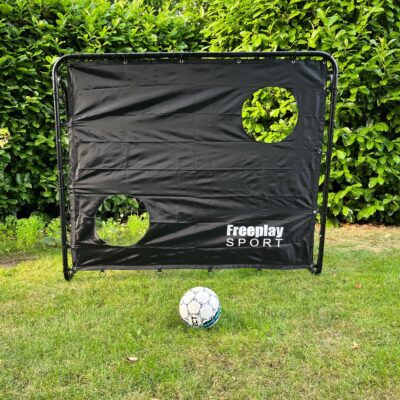 Stål Fodboldmål med Target og Skuddug - 150 x 100 cm