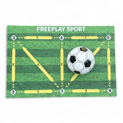 Fodbold Taktik Træningsmåtte 90 x 60 cm - Freeplay Sport