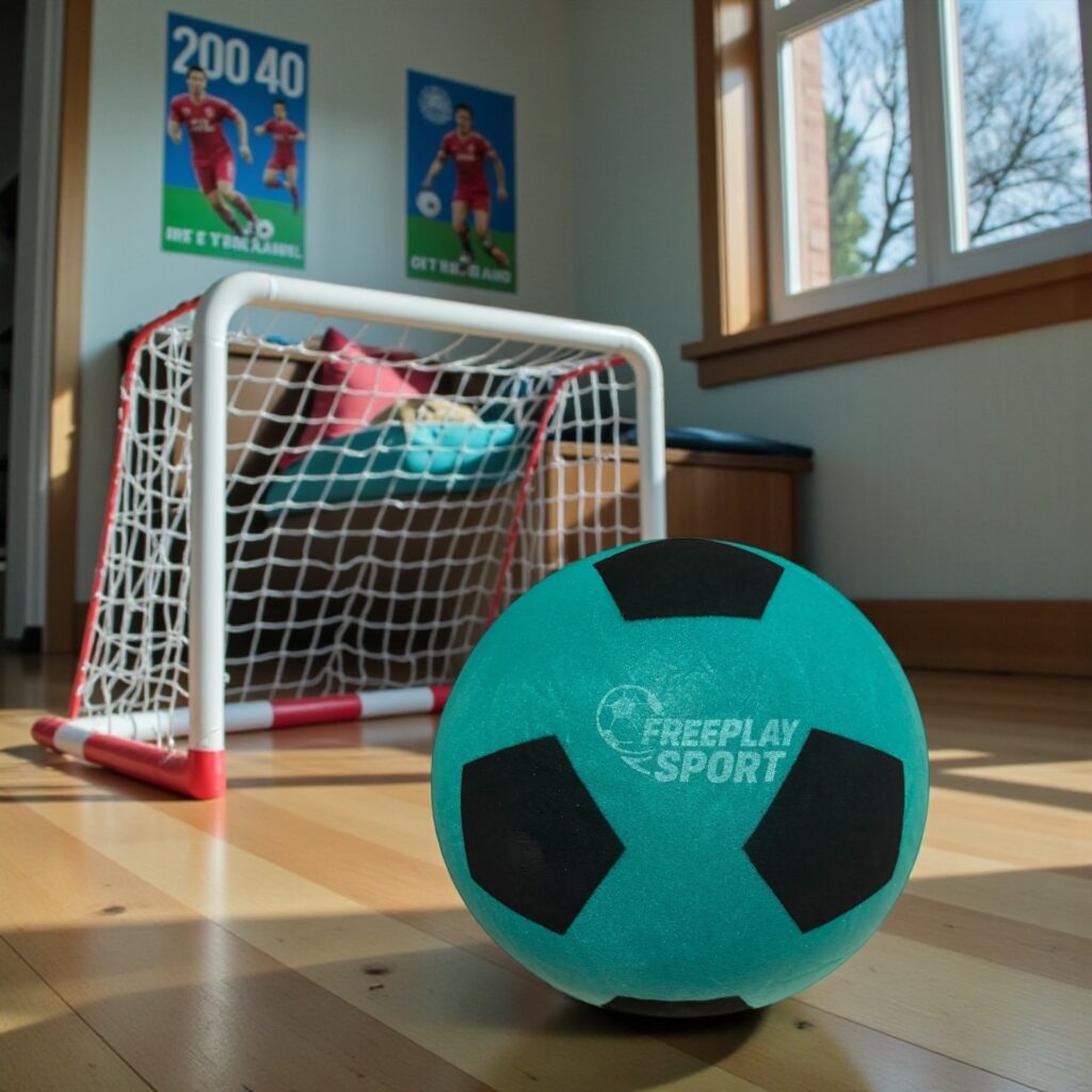 Fodbold Retro Skum Silent Str. 5 (Ø 22 cm) - Grøn