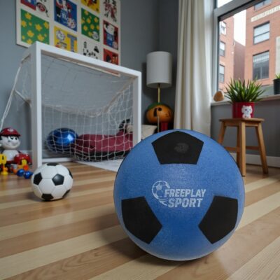 Fodbold Retro Skum Silent Str. 5 (Ø 22 cm) - Blå